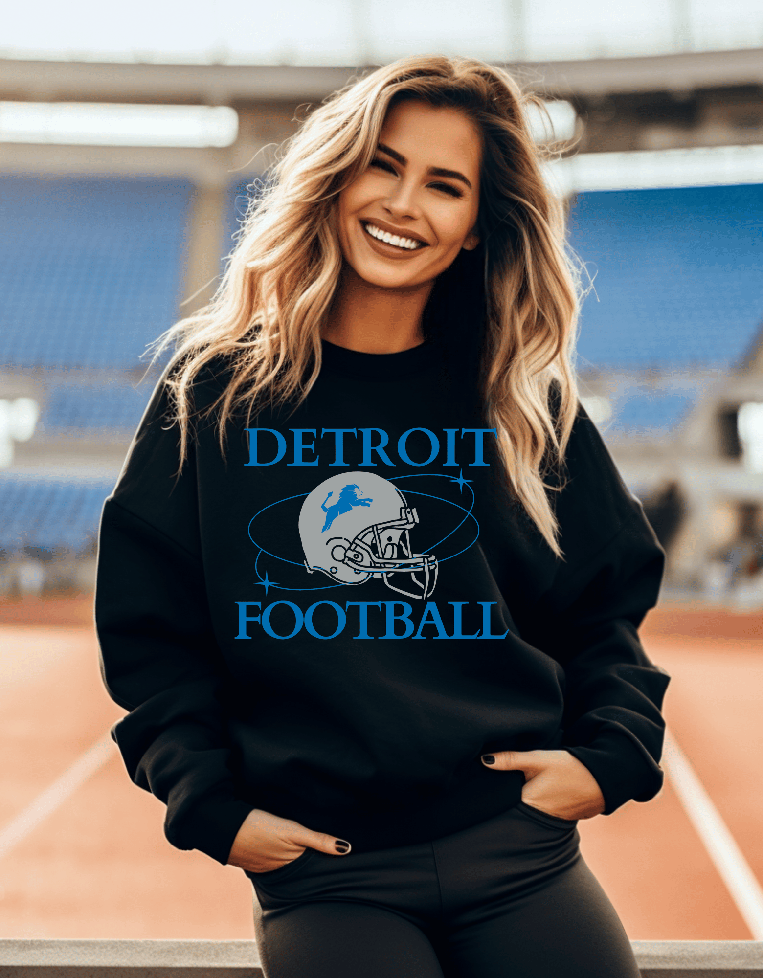Detroit Football black
