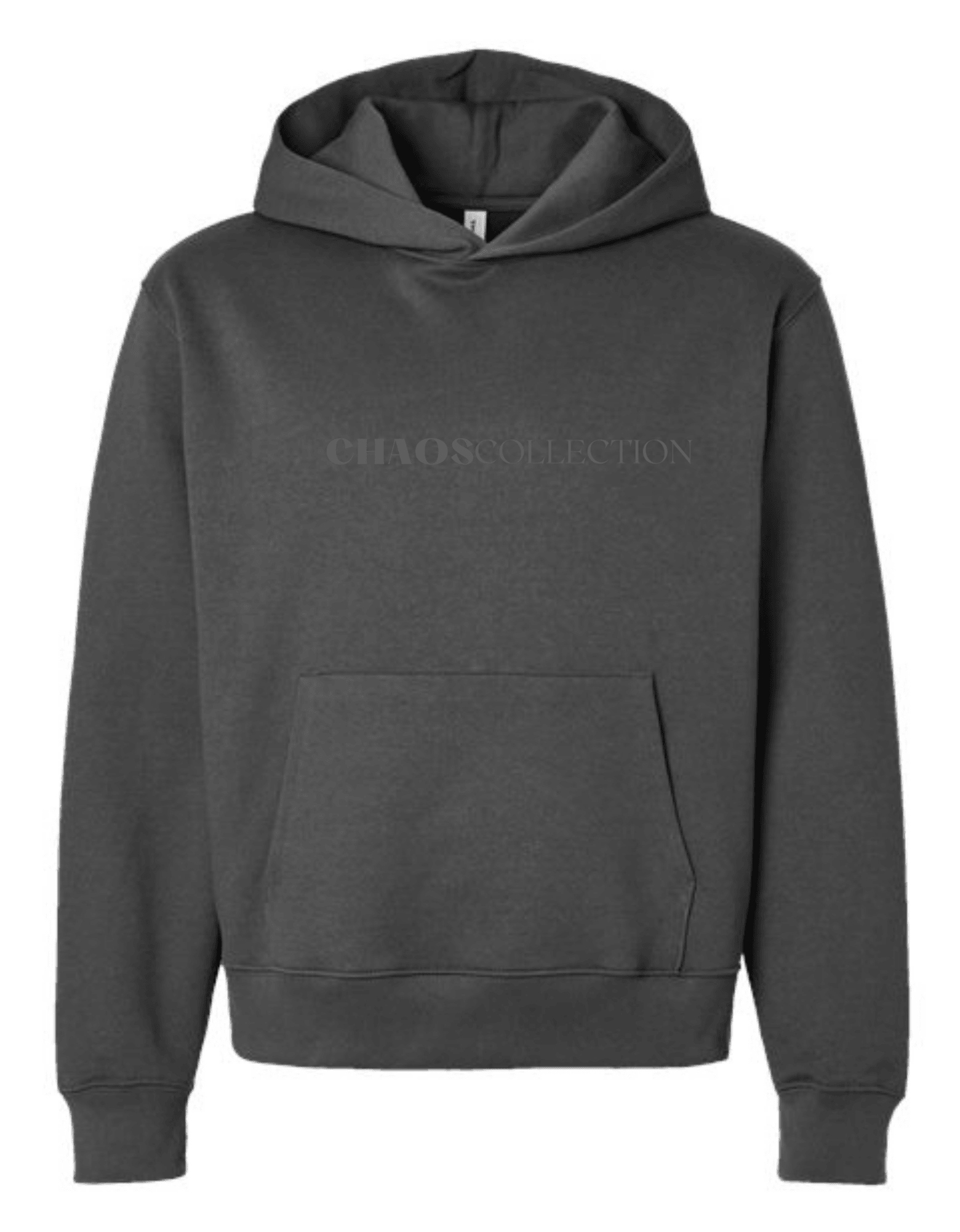 Monochromatic cozy charcoal chaos sweatshirt