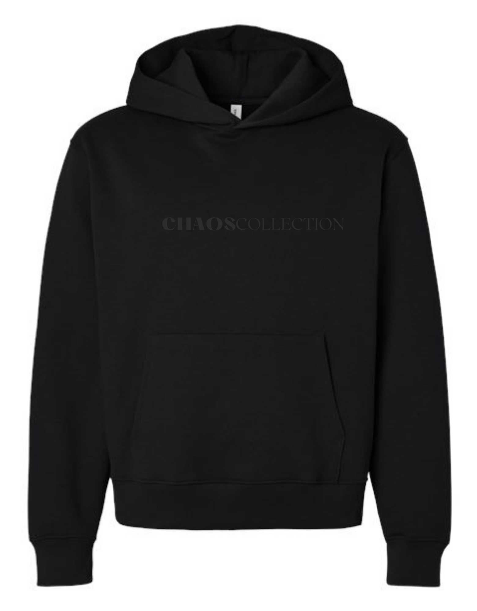 Monochromatic cozy black chaos sweatshirt