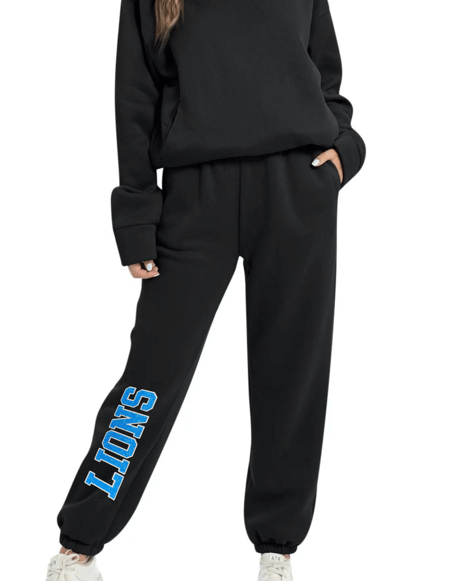 Lions Large Logo Sweatpants Black