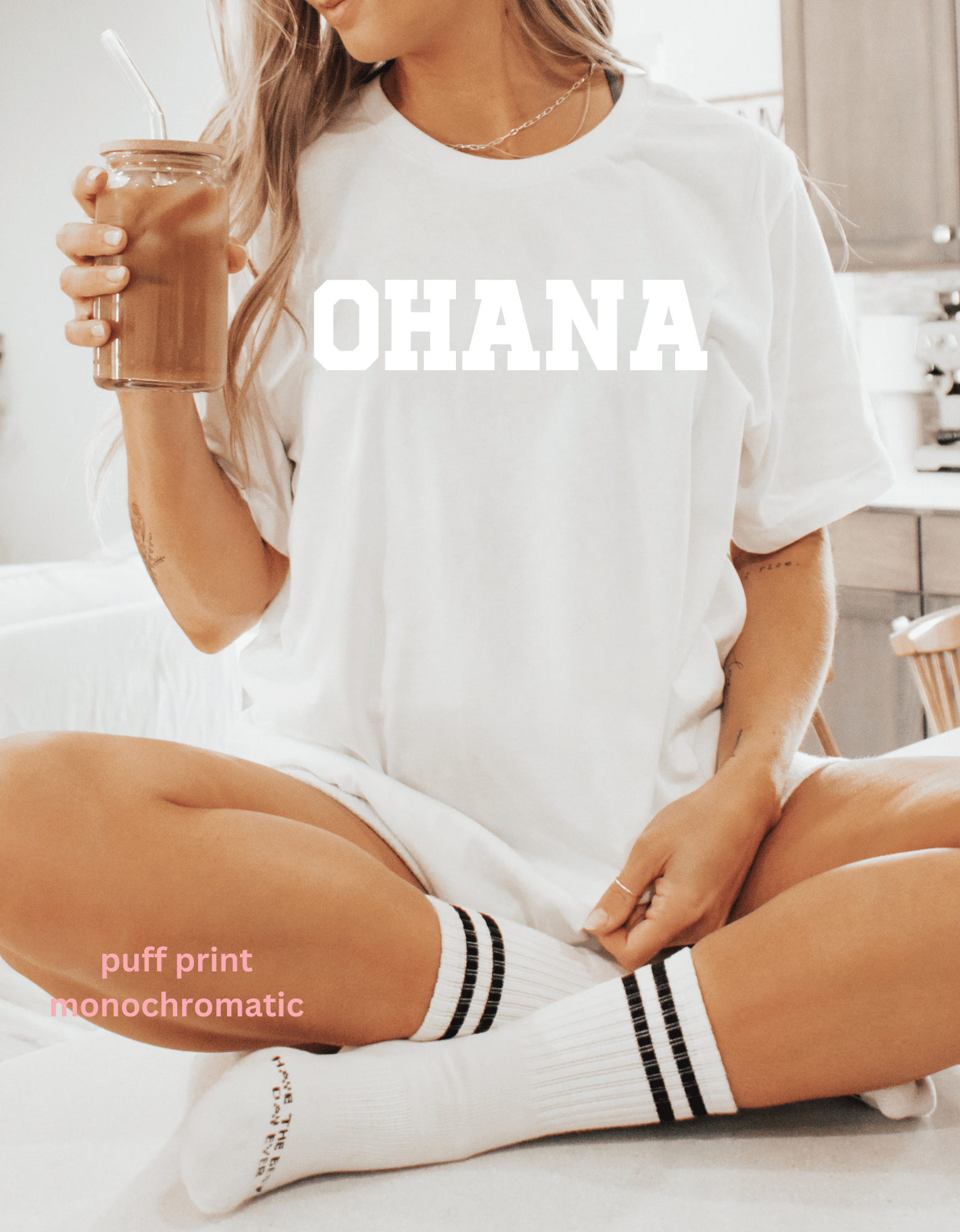 MONOCHROMATIC OHANA Tshirt or crewneck2