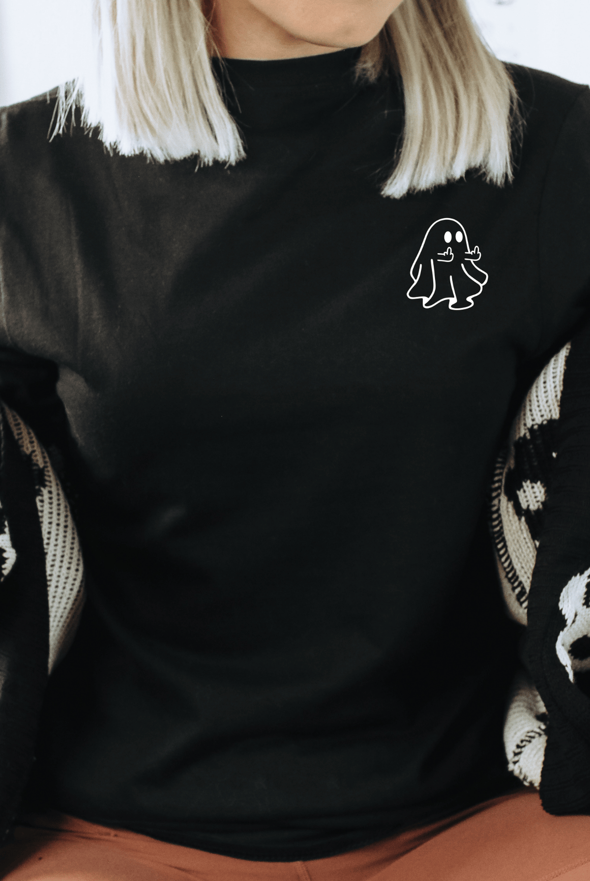 Middle Finger Ghost Tshirt 2