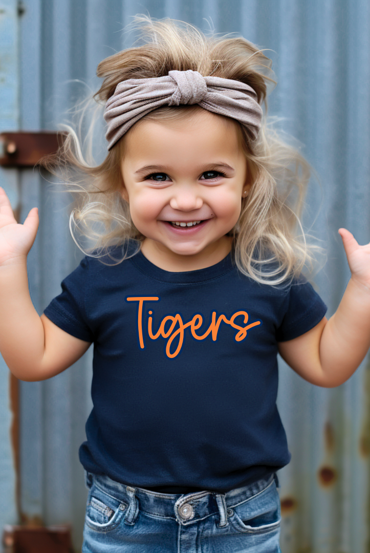 Sparkle Cursive Tigers