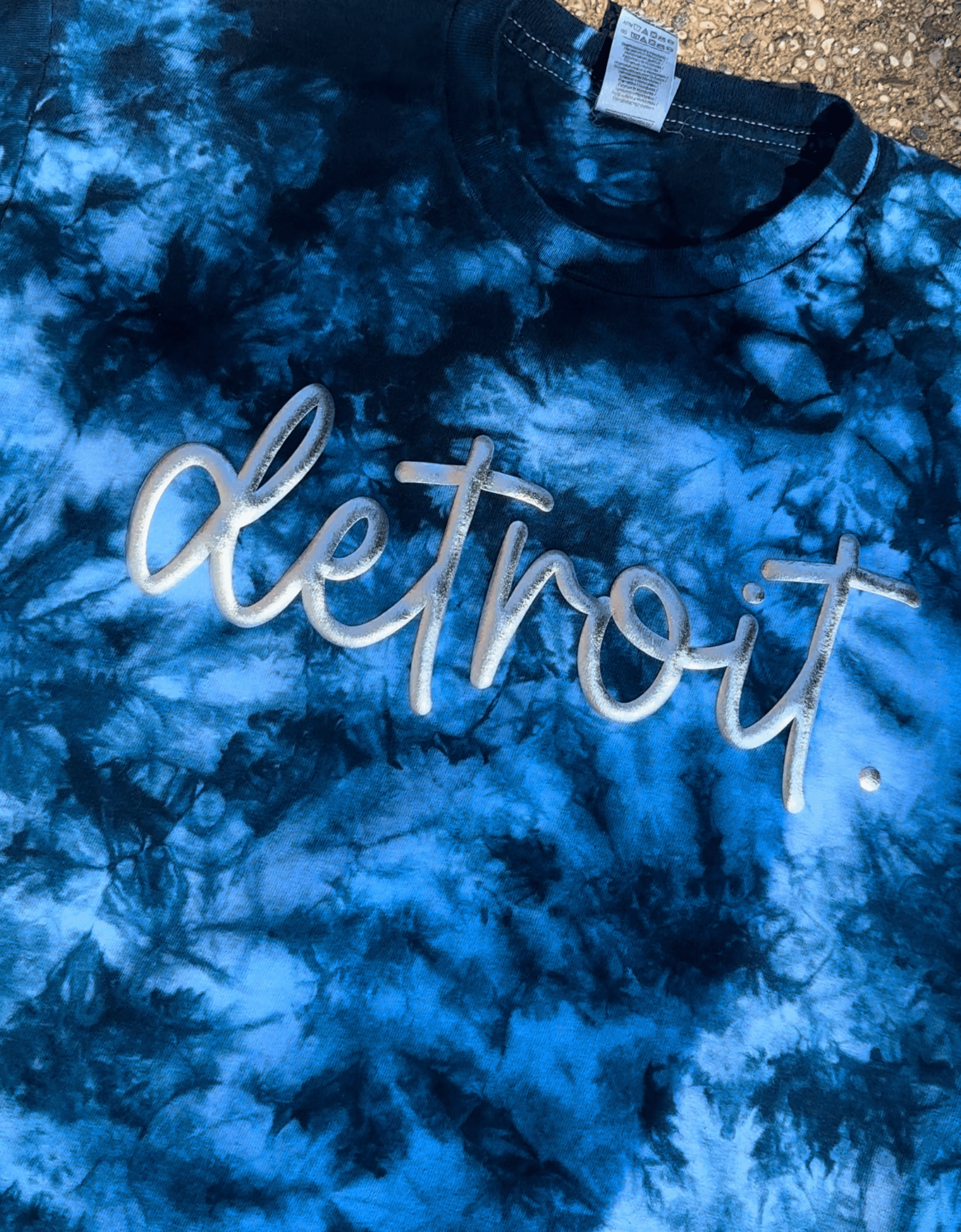 Tie Dye Detroit Tshirt PUFF