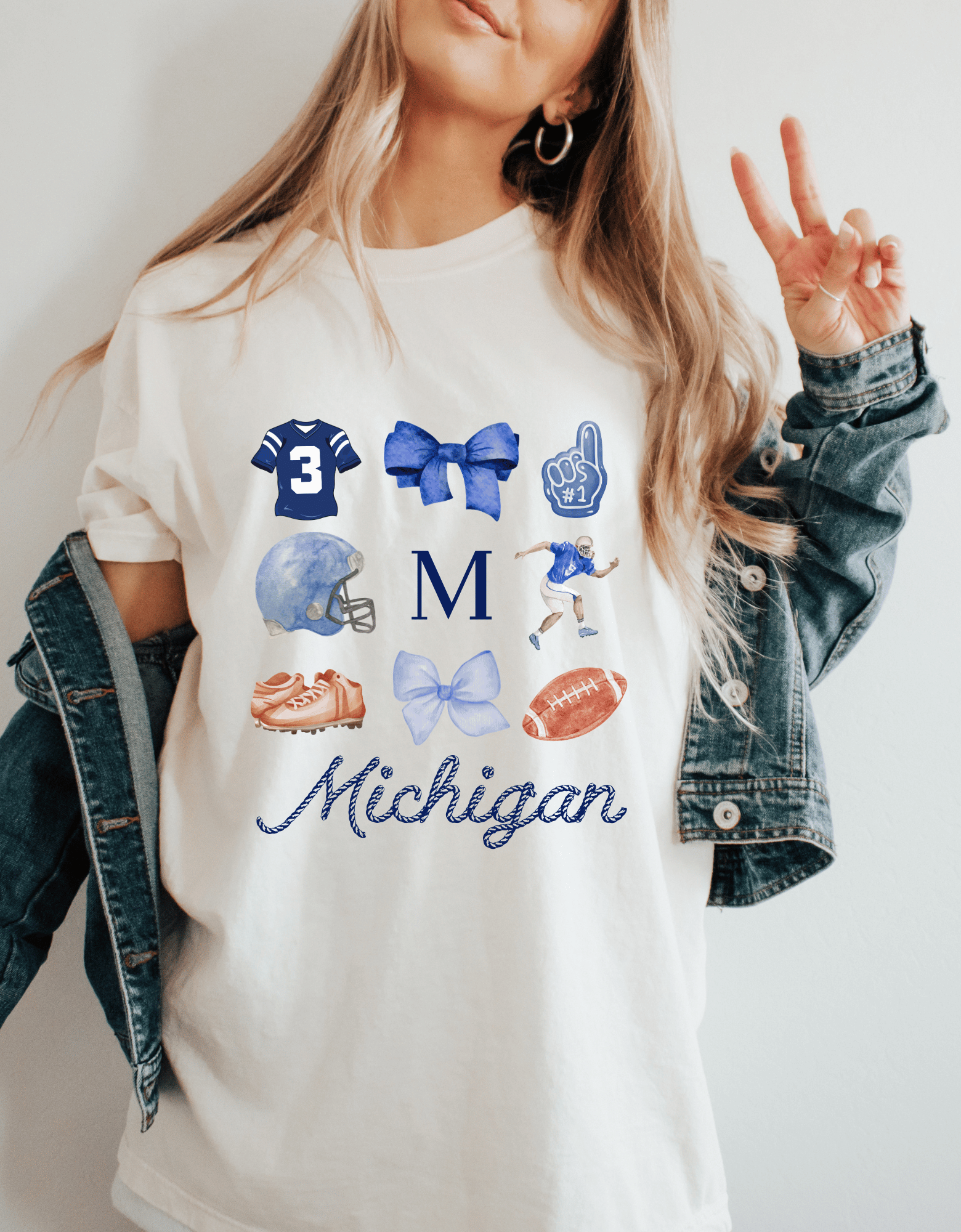 Vintage Football Graphics Collection with Bows