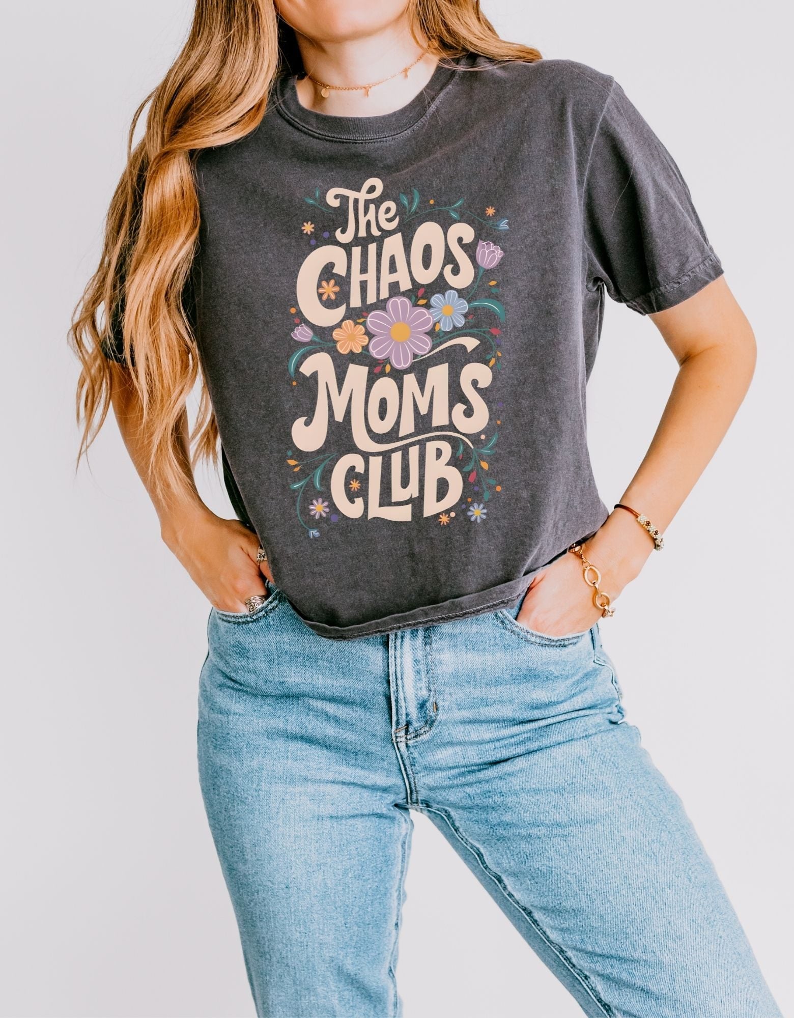 chaos moms club crop pepper