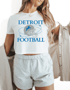 Womens Boxy Tshirt Detroit Football