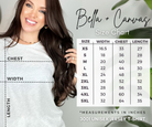 Bella Canvas 3001 SIze Guide