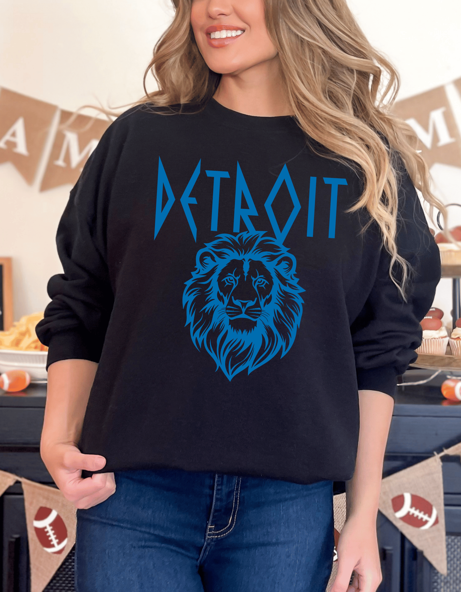 Detroit Greek Lions Crewneck Sweatshirt Ash