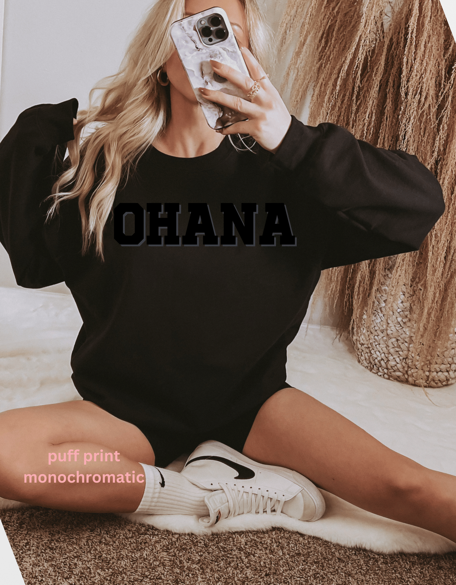 MONOCHROMATIC OHANA Tshirt or crewneck