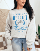 Michigan Detroit Crewneck Sweatshirt Ash