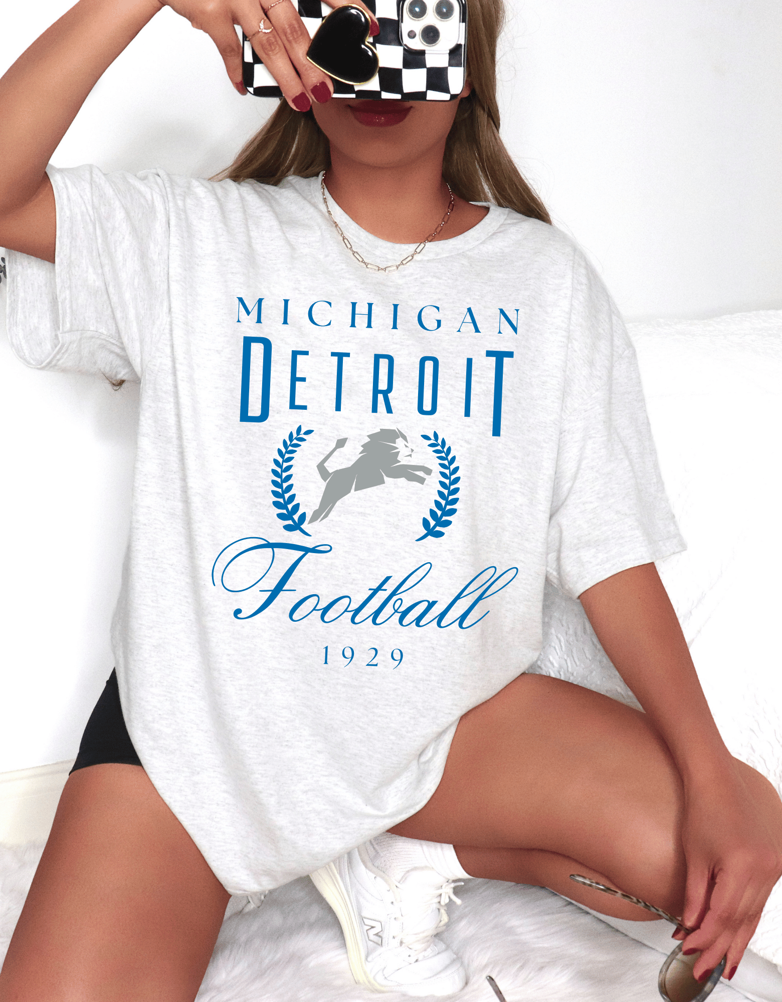 Michigan Detroit Tshirt Ash