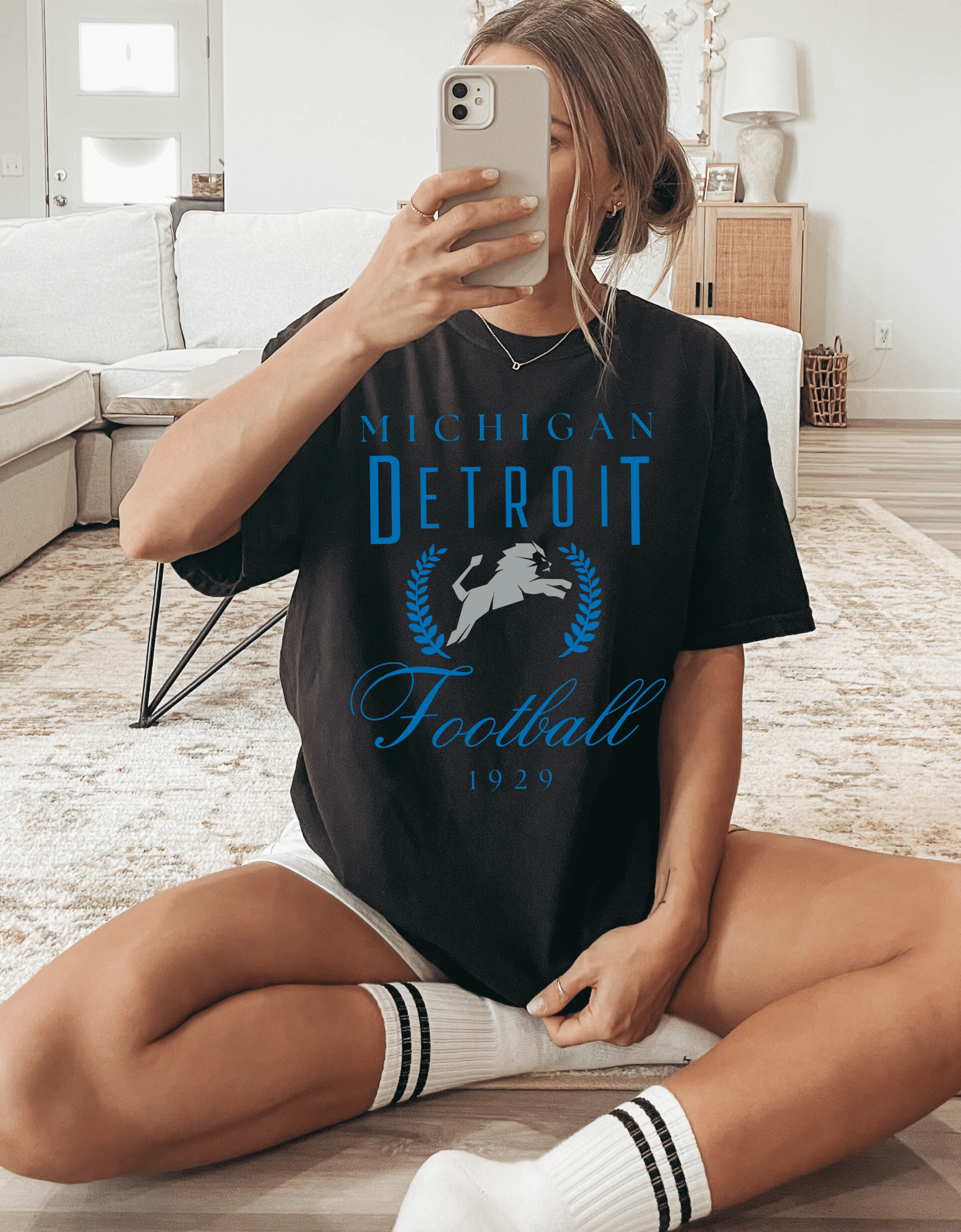 Michigan Detroit Tshirt Black