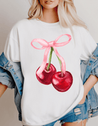Oversized Bow &amp; Cherries T-Shirt