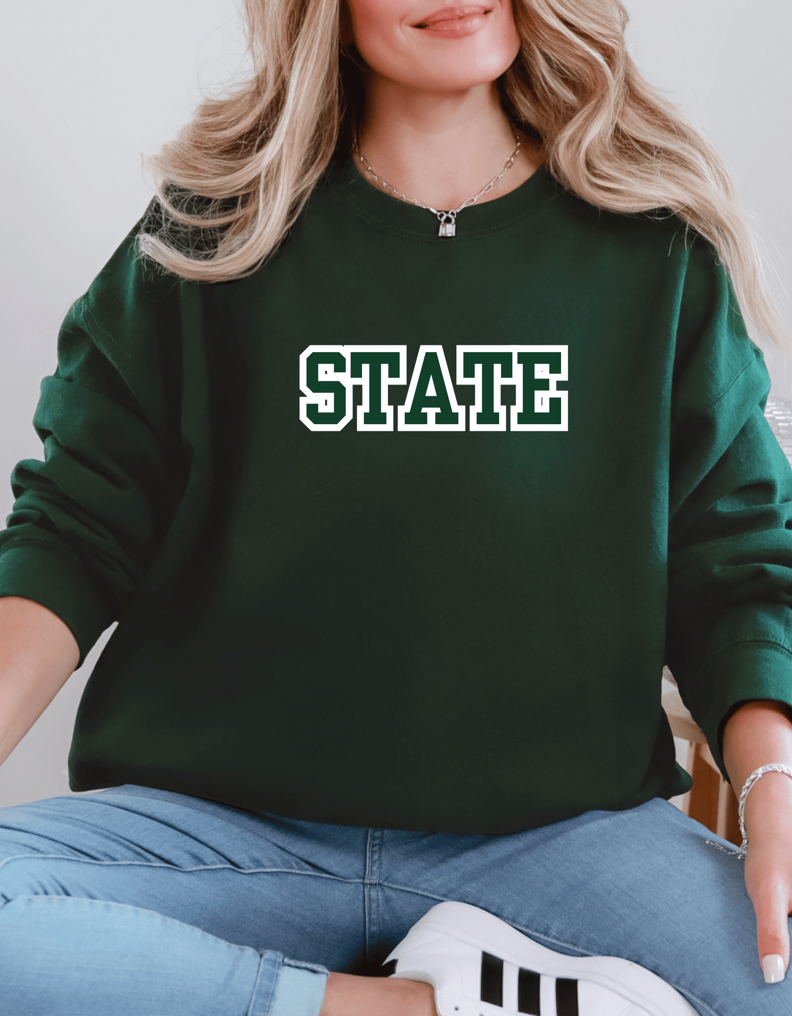 STATE Michigan State Crewneck &amp; T-Shirt2