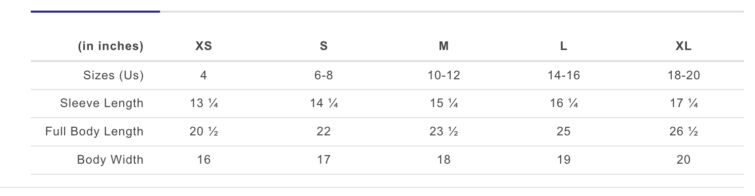 Drake shirt kids sizing guide