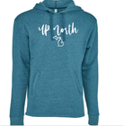 Up North Cursive Blue Hoodie