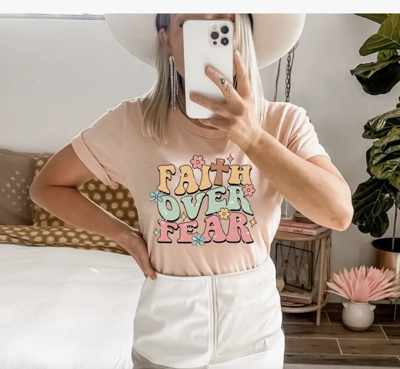 Faith over fear t shirt