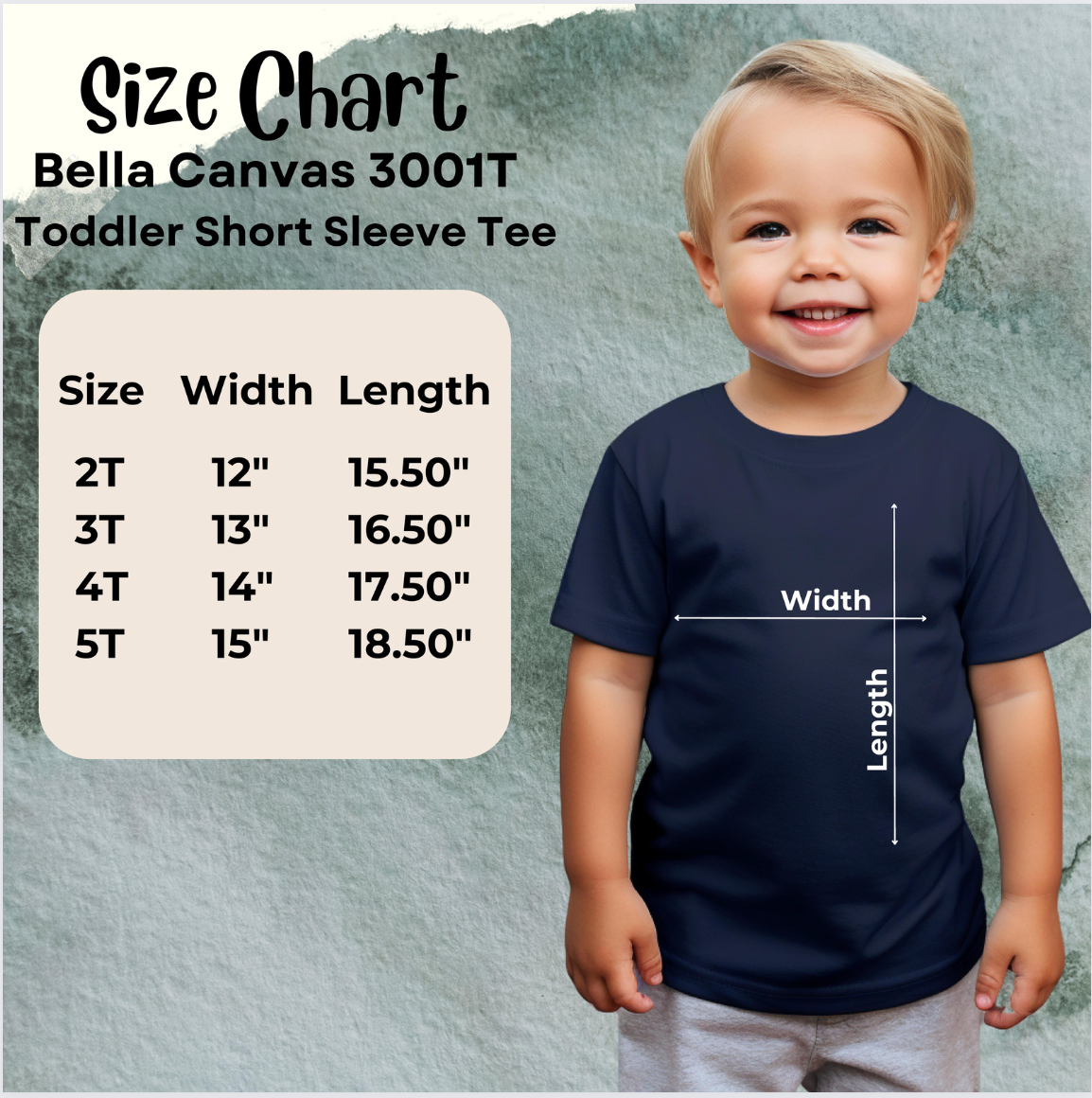 Bella Kids Size Guide Boys
