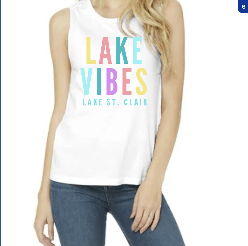 White Lake Vibes Tshirt by Chaos Collection