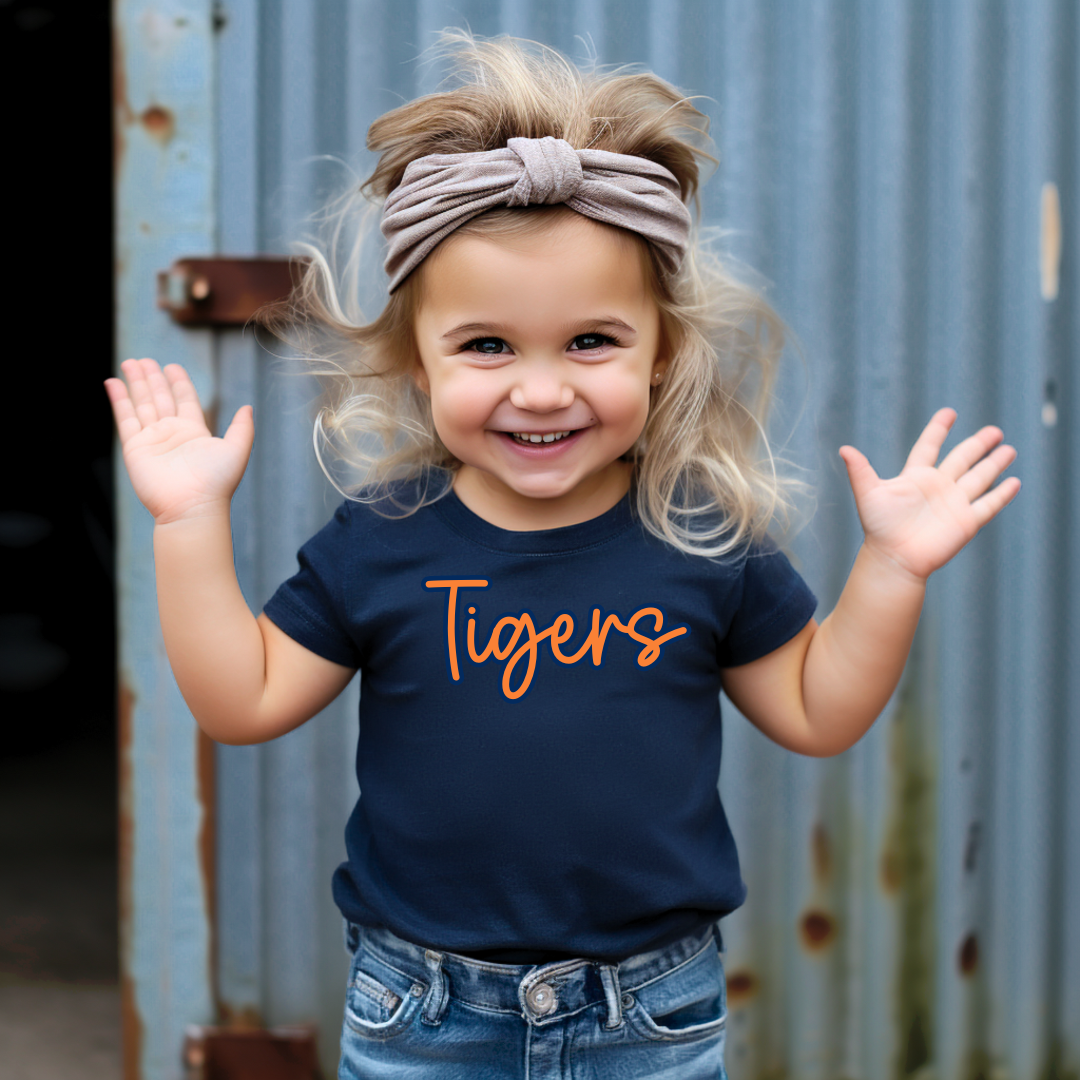 Sparkle Cursive Tigers