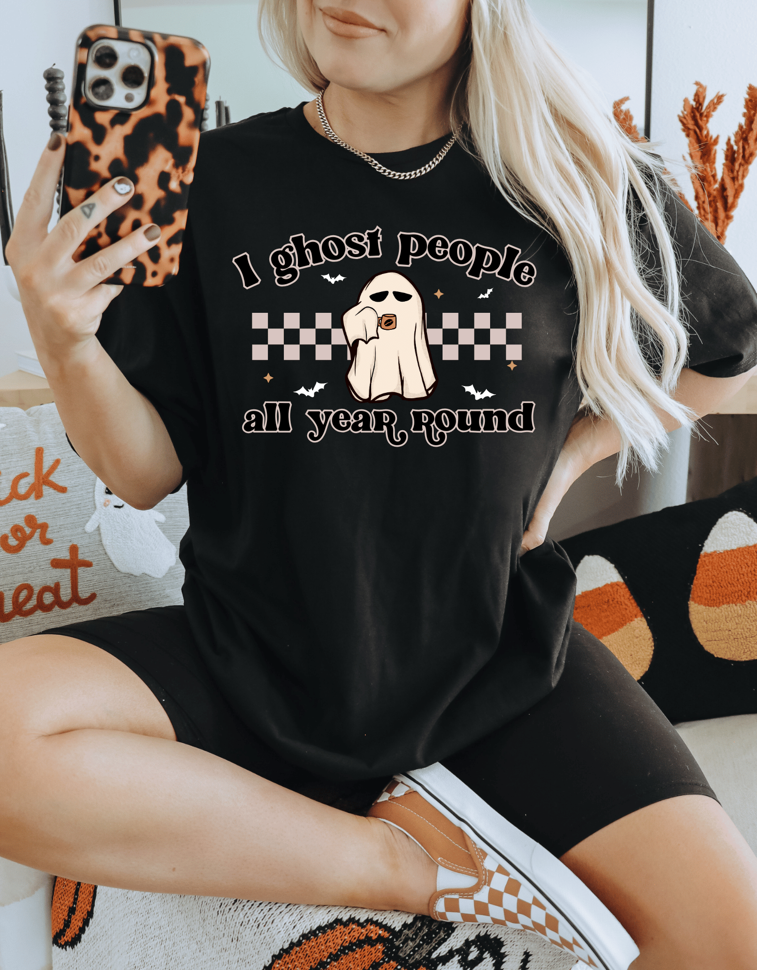 ghost people crewneck