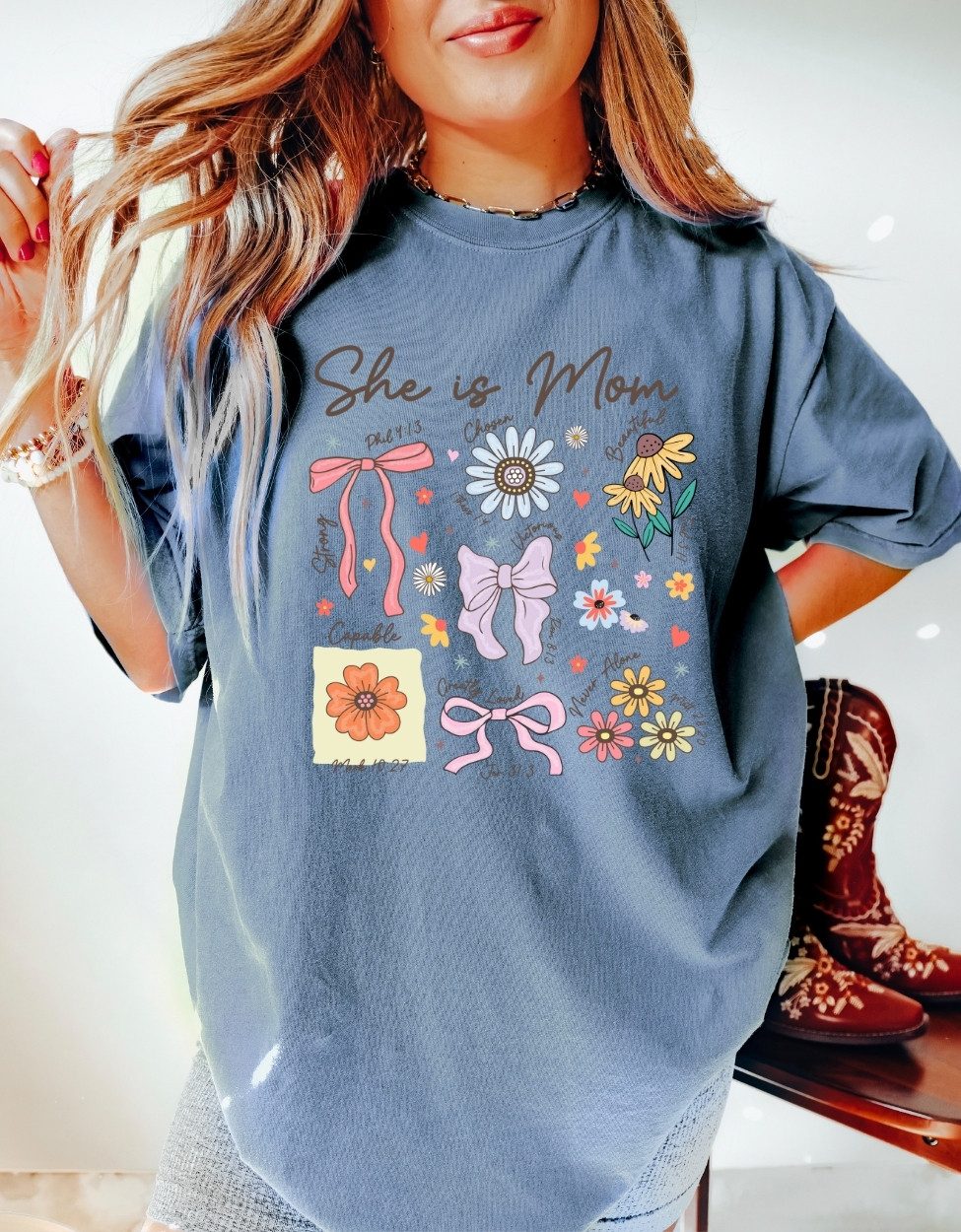 blue jean gildan she is mom