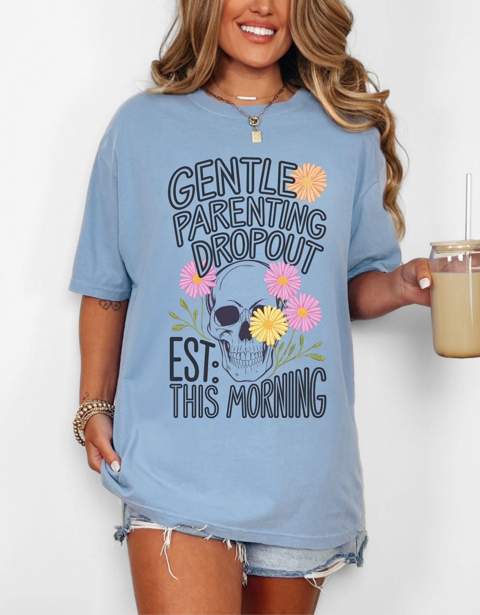 Gentle Parenting drop out washed denim