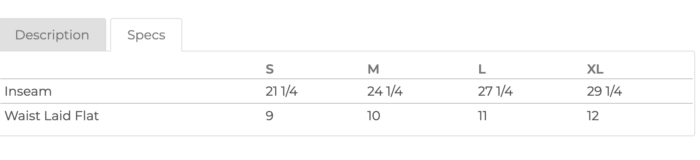 youth jogger size guide