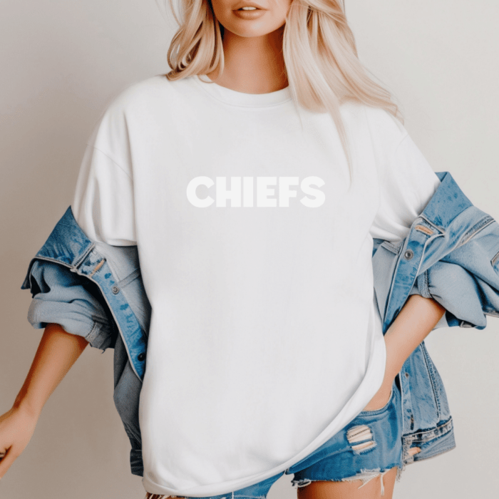 Monochromatic Chiefs Puff Font Shirt