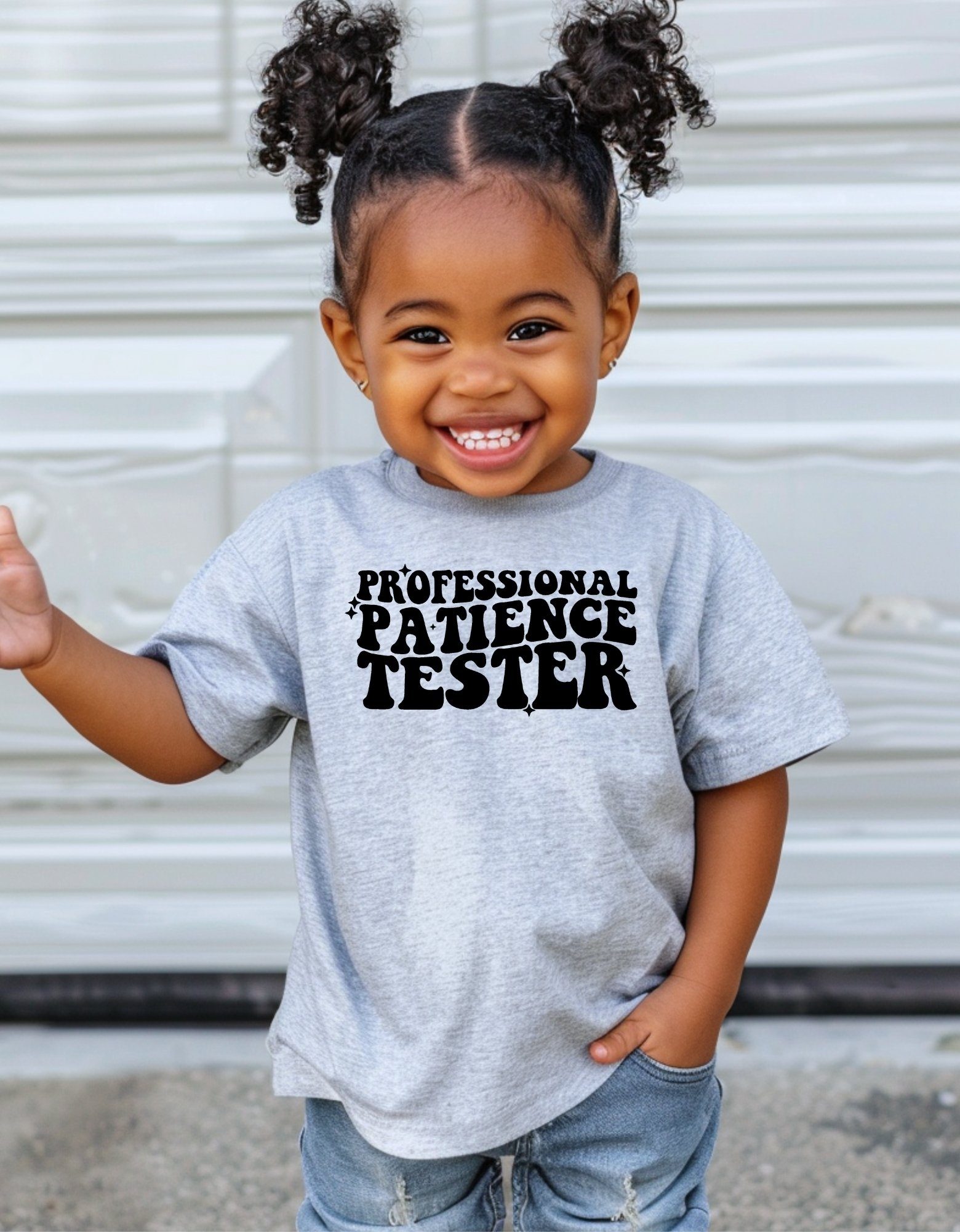 patience tester kids grey