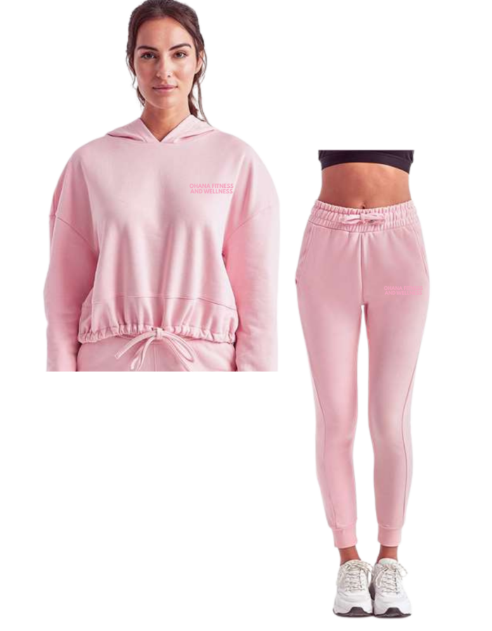 Minimalist Jogger set pink ohana fitness and wellness