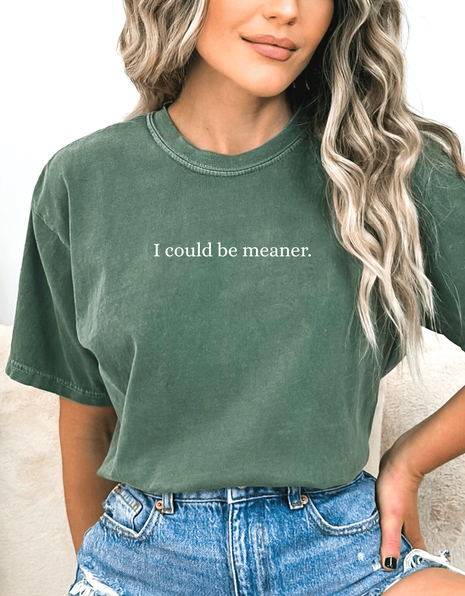 i could be meaner green
